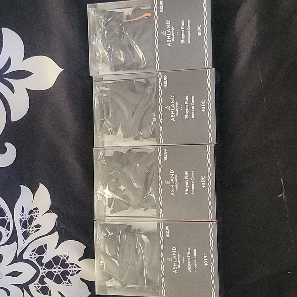Incense Cones By Ashland. 4 Boxes. Pine Scent